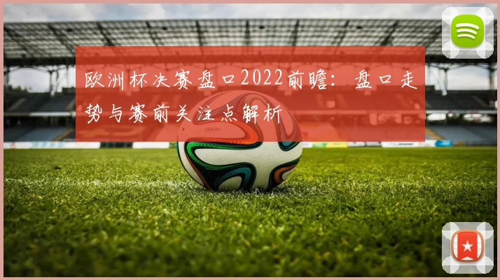 欧洲杯决赛盘口2022前瞻：盘口走势与赛前关注点解析